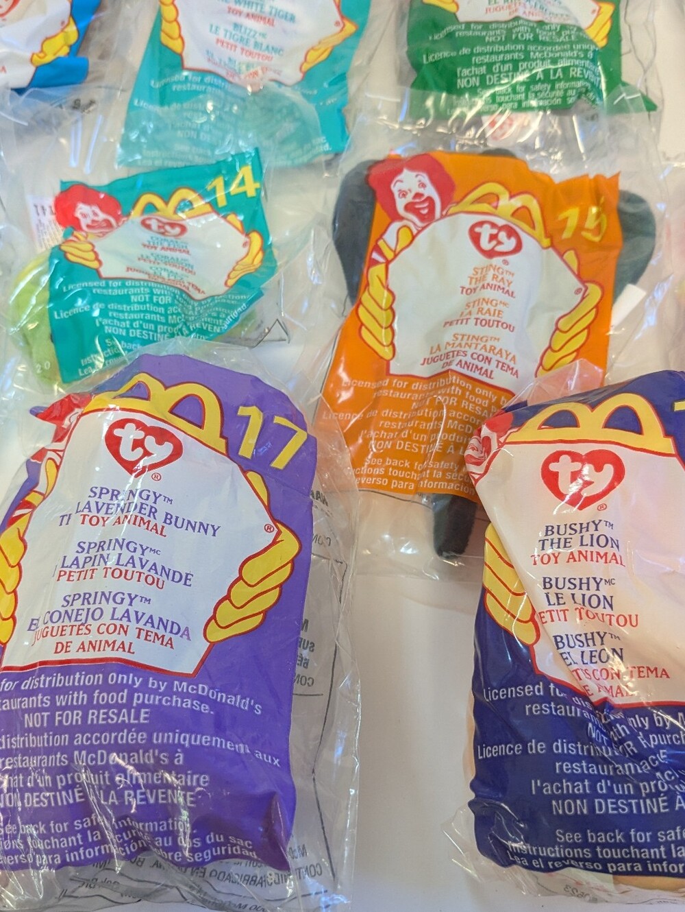 Vintage 2000 McDonald’s Ty Teenie Beanie Babies Complete 18-Piece Animal Set - Picture 6 of 7